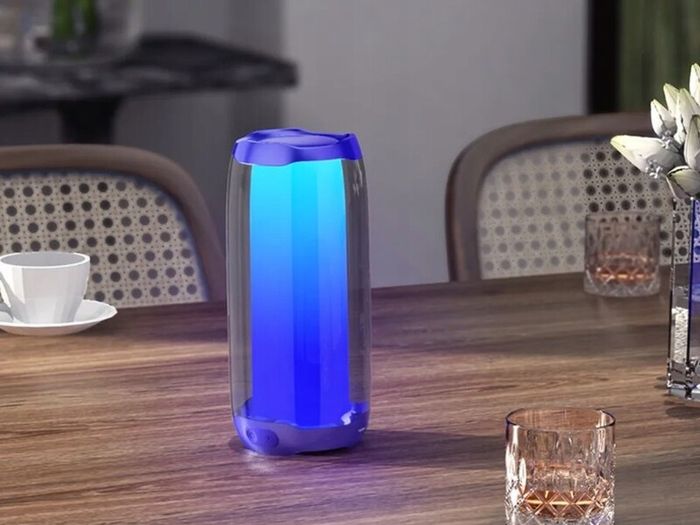 Hoco HC8 - Pulsating Colrful Luminous Wireless Speaker, Bluetooth V5.0, Battery Capacity: 1800mAh, Music Time Up To: 4 Hours, Support Bluetooth, FM, TF card, U disk, TWS, AUX - Black
