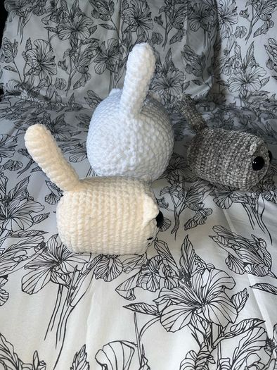 hand made crochet plush plushies