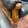 Black leather armchair Image 2