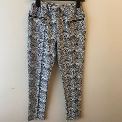 Stretchy paisley trousers (size 10-12)