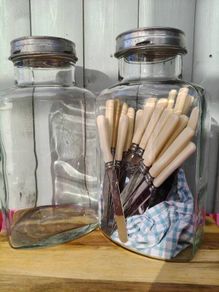 2 x large old Jars