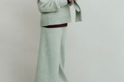 Zara Girls Light Mint Green Knitted Co ord Set