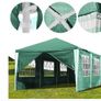 3 x 9 m Gazebo, Protection Party Tent, MaterialHigh-Quality Marquee Garden Tent with 8 Side Panels, Waterproof for Wedding, Party, Garden, Market Image 4