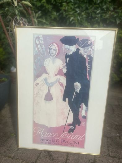 Opera posters in frames