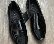 ZARA MEN Patent Finish Loafers Men's Shoes - Black