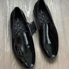 ZARA MEN Patent Finish Loafers Men's Shoes - Black