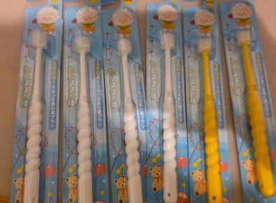6x Brand New Premium Japanese 360 Baby Toothbrushes (Ages 0-3 years)