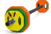 UFW  20Kg Coloured Rubber Studio Barbell Set