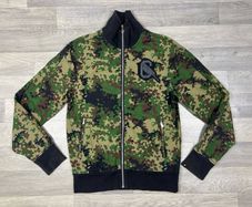 Vintage Y2K Nike Brazil Canarinhos Camo Bomber Jacket Mens Small