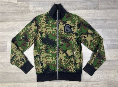 Vintage Y2K Nike Brazil Canarinhos Camo Bomber Jacket Mens Small