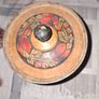 Vintage Russian Khokhloma Lidded Wooden Jar Hand Painted Lacquer Folk Art Trinket Box, Image 3