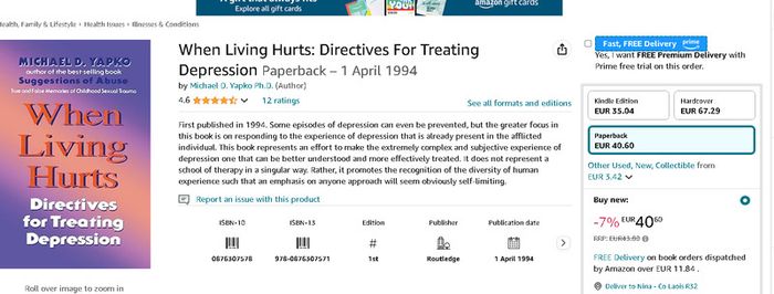 When Living Hurts: Directives For Treating Depression, Michael D. Yapko