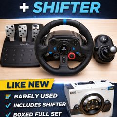 Logitech G29 Driving Force + Shifter  PS5/PS4/PC  Like New