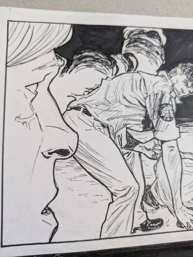 Original Comic Art Page by Fodera Marco  from Mister No issue 7 Intrigo a Manaus