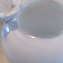 Vase Murano Glass Style Small Round White With Flower Attached 5.5 HX5 W INCHES. Image 5