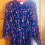 SAVIDA Ladies Navy Blue Floral Midi Length Tea Dress XS Eu 36 includes post Image 10