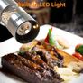 Electric Salt and Pepper Mill Set, Battery Operated, Ceramic Grinding Blade, Automatic Stainless Steel Grinders Shakers with LED Light and Adjustable Coarseness (FREE POSTAGE) Image 4