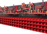 main image for ad Tool Wall 230 X 78 Cm Stacking Boxes Tool Holder Wall Plate Bracket Rails Garage.