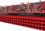 Tool Wall 230 X 78 Cm Stacking Boxes Tool Holder Wall Plate Bracket Rails Garage..last One