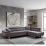 Premium 262 cm Corner Chaise. grey velvet Image 2