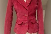 jacket pink cord like velvet