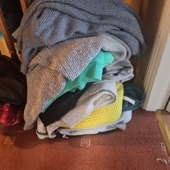 boys clothes size 7-9 and woman's clothes size xl