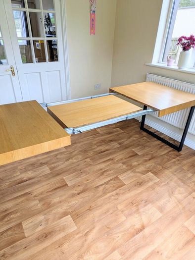 IKEA Tarselle Extendable Dining Table + 4 Sklum Chairs