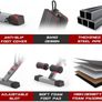 Adjustable Weight Bench Foldable, Fitness Workout Bench Weight Lifting Sit-up Multi-use Exercise Bench Flat Incline Decline Bench Press for Home Gym Training (FREE POSTAGE) Image 5