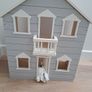 Pottery Barn Kids wooden toy house -- White and grey Image 3