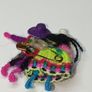 Vintage Peruvian Worry Doll Couple  Pin Brooch Lapel Miniature 3CMS Image 2