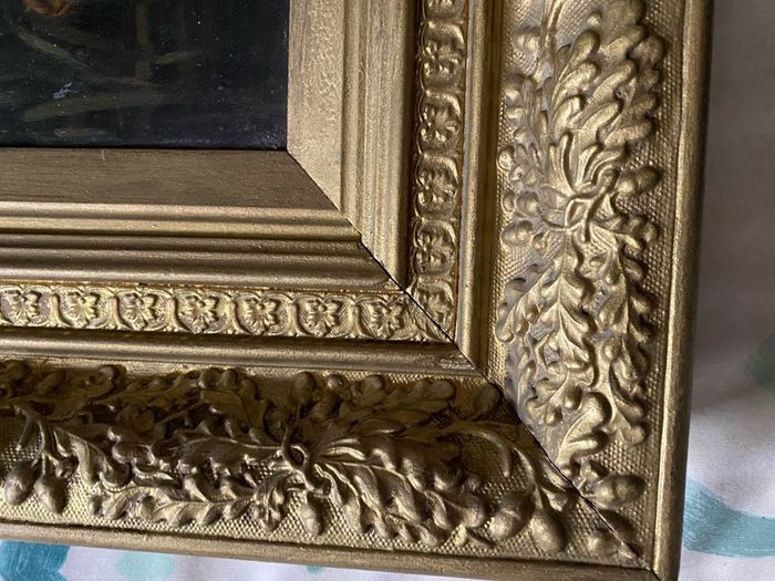 A Very Old Oilagraph Of A Lady In A Nice Frame