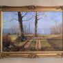 Signed Landscape Oil Painting - Ornate Gilt Frame Image 3