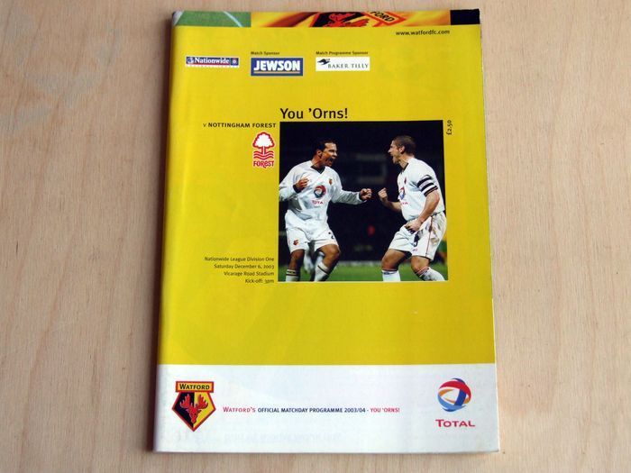 Watford Football Club programmes