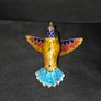Vintage Enameled Cloisonne Hummingbird Christmas Ornament Image 4