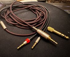 Headphone cable 3m long 2x3.5 mm to 1x3.5 mm jack with 6.35 mm adapter