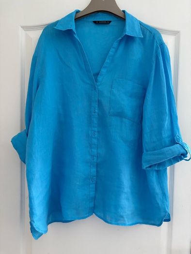 Dunnes Turquoise Long sleeve  Blouse