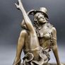 Cabaret Performer - Bronze, Marble, Signed Image 2