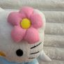 Hello Kitty Beanie TY Sanrio Blue Dress Pink Flower Angel Plush 2009 Used Dirty Please look at the pictures Image 4