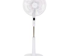 Tall freestanding fam with remote control