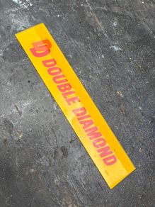 Vintage Double Diamond perspex shelf sign