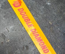Vintage Double Diamond perspex shelf sign