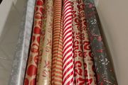 Christmas wrapping rolls