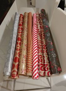 Christmas wrapping rolls