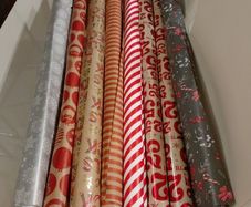 Christmas wrapping rolls