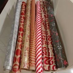 Christmas wrapping rolls