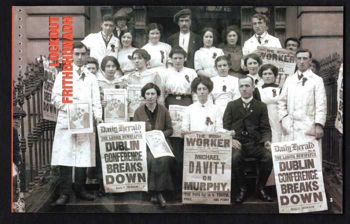 2013 Ireland Centenary of the General Lockout Commemorative Stamp Booklet Mint Never Hinged (MNH). Photos of contents shown.
