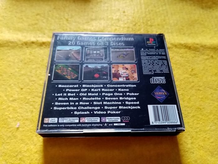 Family games compendium 20 games PlayStation1 Ps1 PlayStation 2 ps2 games Original