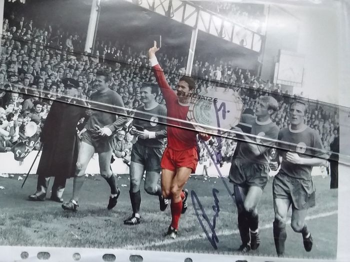 Ron Yeats Signed Liverpool Photograph