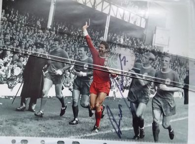 Ron Yeats Signed Liverpool Photograph