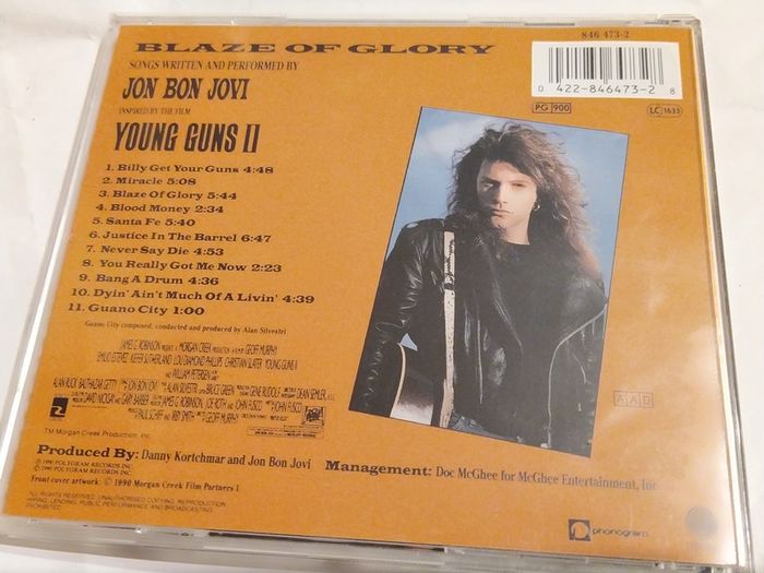 Young Guns Movie Soundtrack Cd